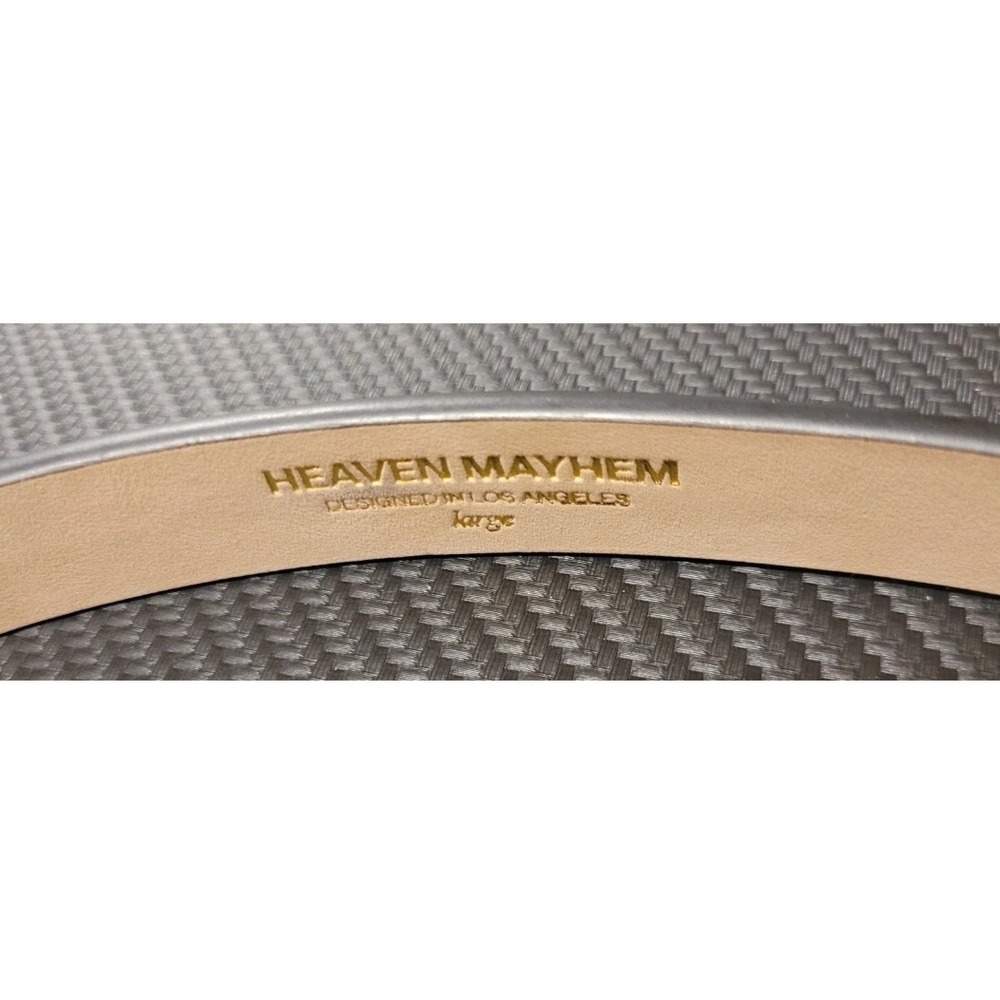 Heaven Mayhem Bean Belt Black Silver